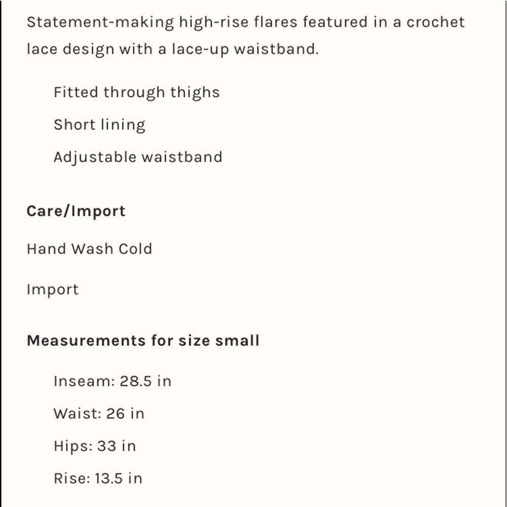 Free People Dragonfly Crochet Flare Pants - Picture 8 of 8